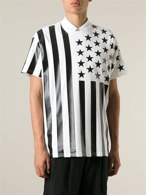 givenchy stars and stripes t shirt|givenchy signature t shirt.